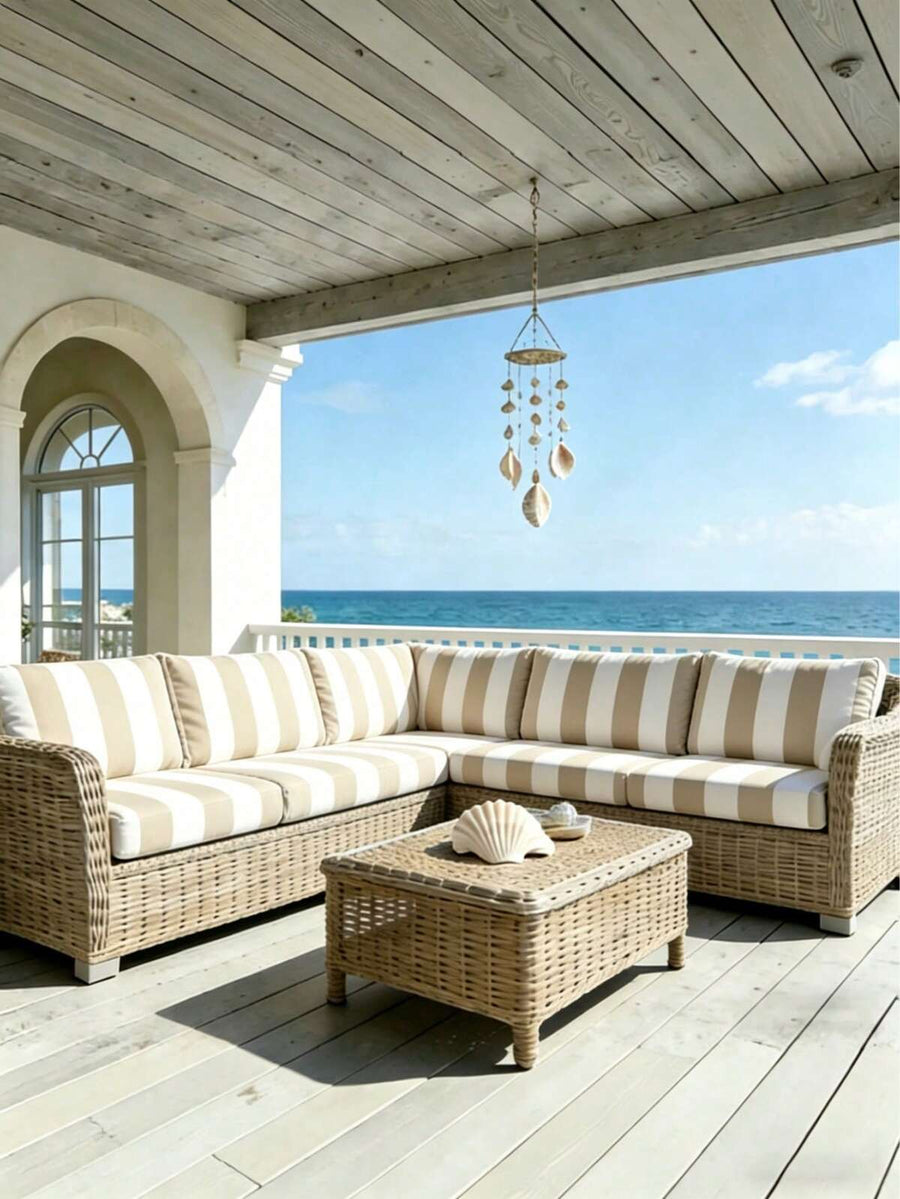 1pc Striped Print Milk Silk Sofa Seat Cushion Cover, High Elasticity Dust-Proof Washable Sofa Slipcover For All Seasons, Suitable For Patio, Garden, Pool Side, Multi-Occasions, Sold Individually